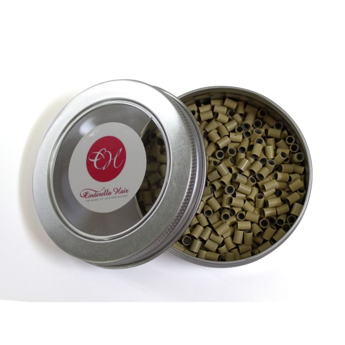 Cinderella Hair's Silicone Lined Micro Rings 500 per pot - Colour Blonde