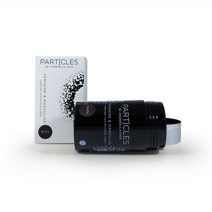 Particles Hair Building Fibers Hair Loss Concealer For Hair Loss & Thinning Hair by Cinderella Hair (Black) 22g