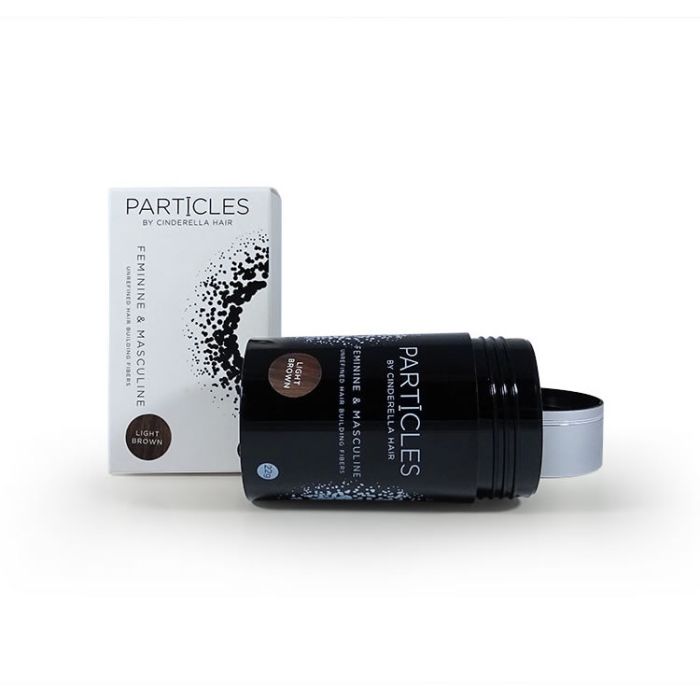 Particles Hair Building Fibers Hair Loss Concealer For Hair Loss & Thinning Hair by Cinderella Hair (Light Brown) 22g