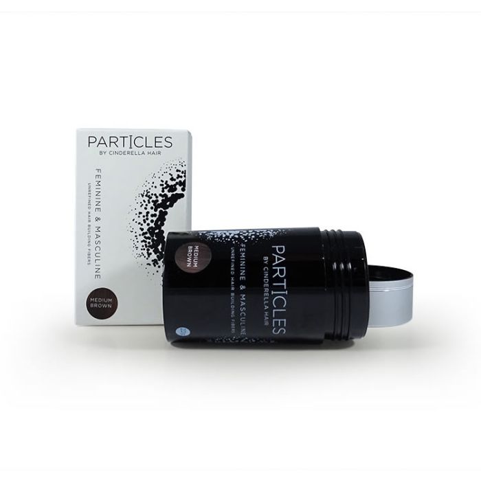 Particles Hair Building Fibers Hair Loss Concealer For Hair Loss & Thinning Hair by Cinderella Hair (Medium Brown) 22g