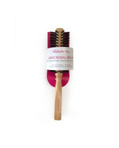 Cinderella Hair’s Body Wave Large Wooden Radial Brush With Natural Bristles for Natural Hair & Hair Extensions 